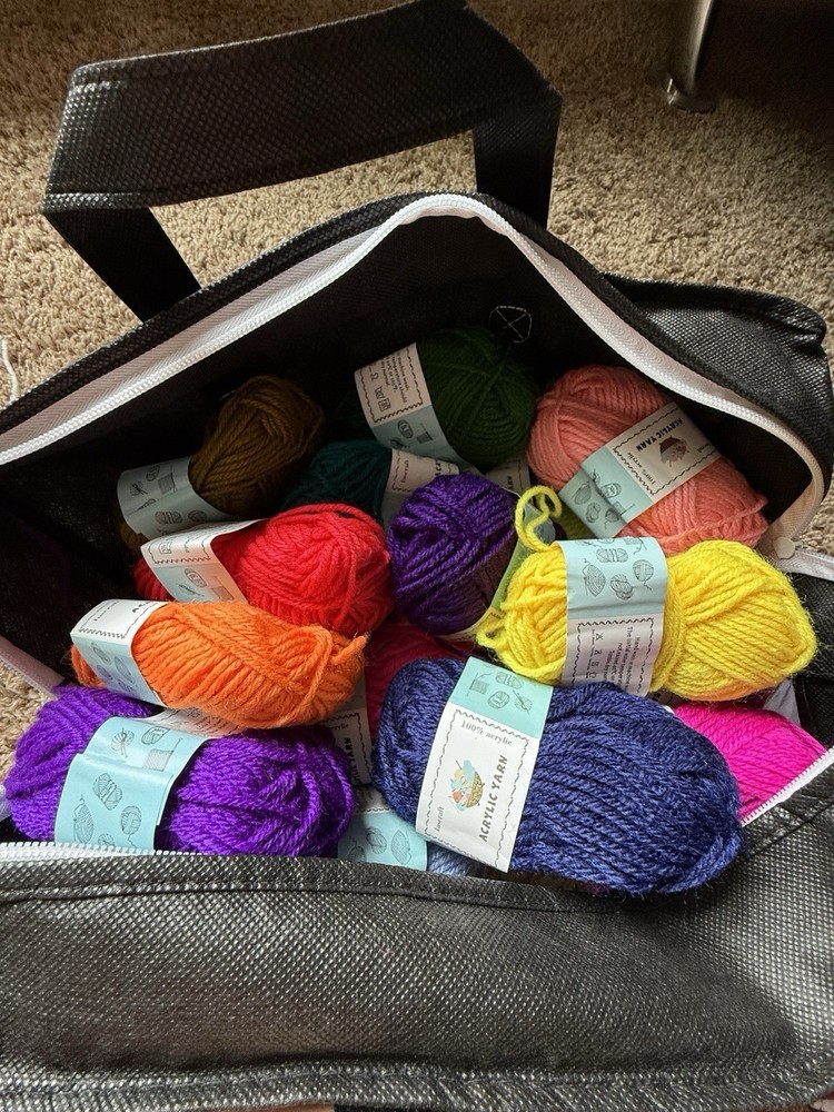 Easy Crochet Starter Kit - Organizer Bag Included