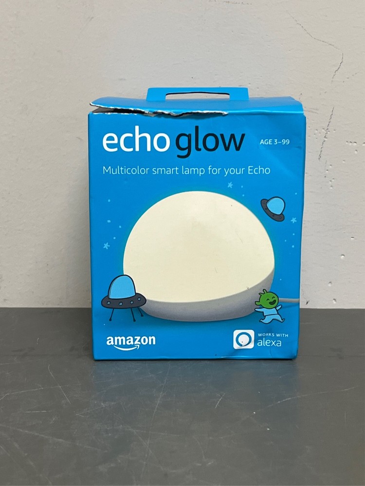 Amazon Echo Glow Multicolor Smart Lamp in White 1