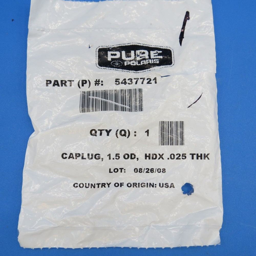GENUINE OEM POLARIS 5437721 CAP PLUG