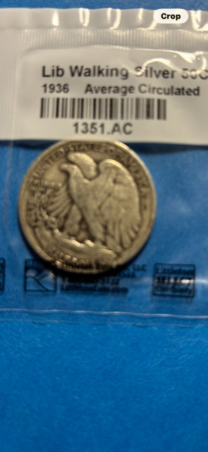1936 Liberty Walking Silver Half Dollar (Average Circulated)