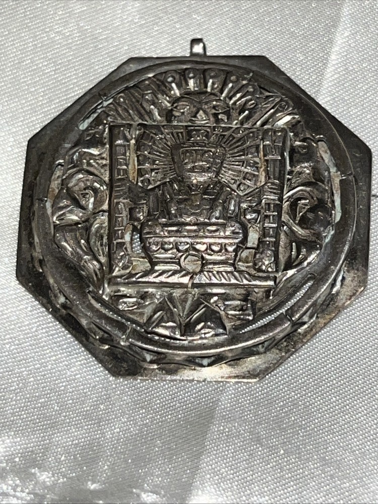 Peruvian Sterling Broochpendant Vintage