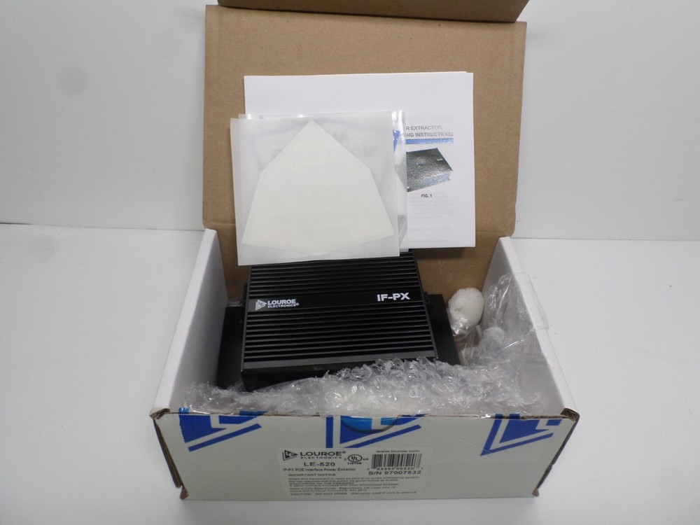 Louroe LE-520 IF PX Audtio Interface Poe Extractor Model C5-6