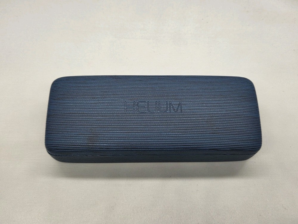 2-Pack Bundle Helium Black And Blue Clamshell Eyeglass Case