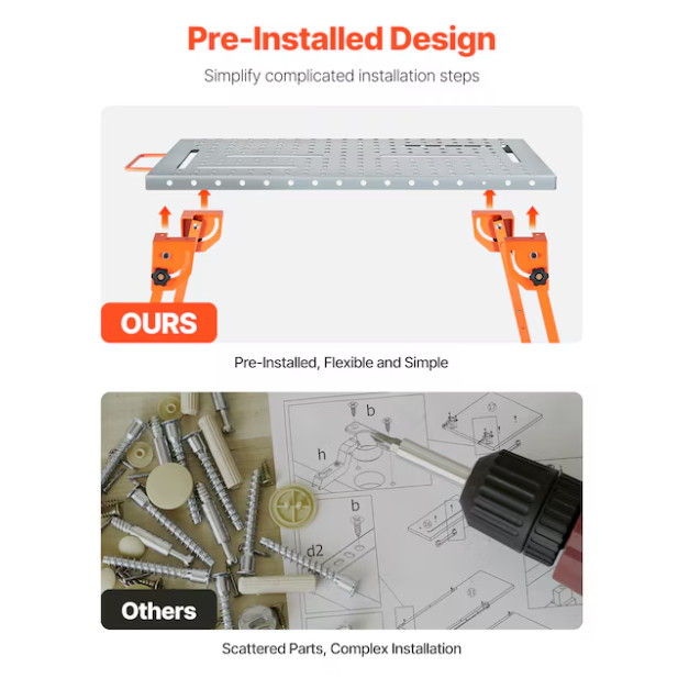SVOPES 44" x 21" Welding table
