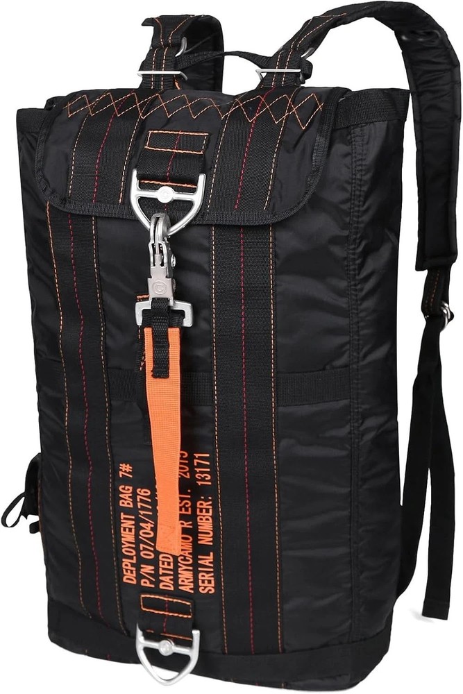 Tactical Military Backpack Parachute Bag Flight Backpacks Black