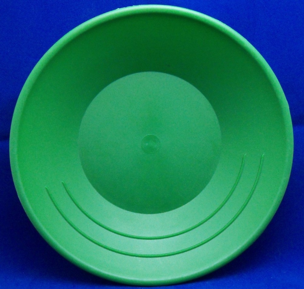 Green Plastic Gold Pan 10" Mining Dredging Prospecting