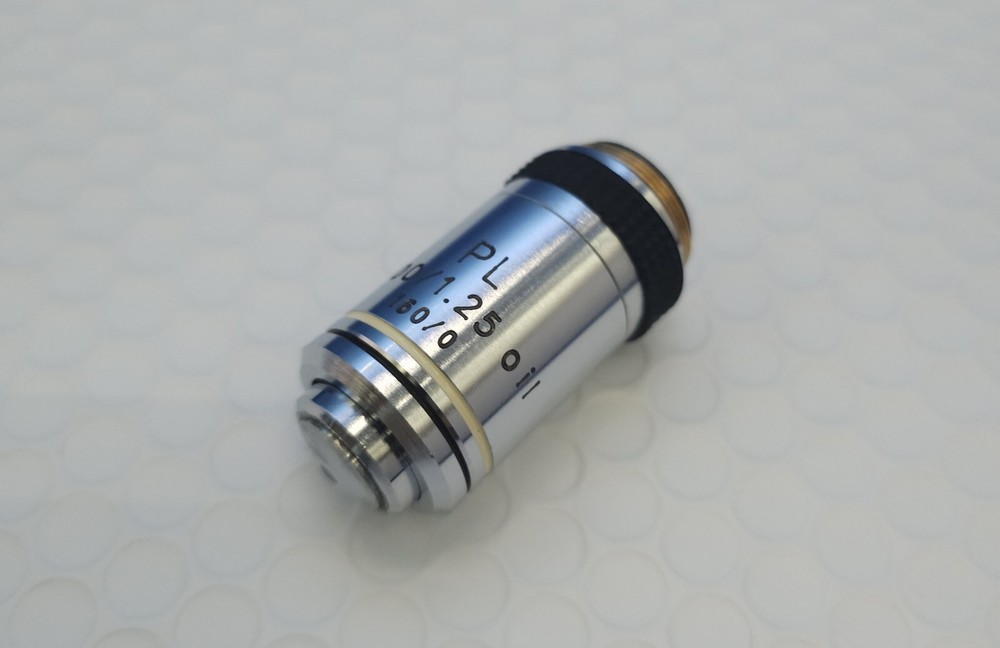 AMSCOPE PL 100X PLAN ACHROMATIC OBJECTIVE FOR METALLURGICAL MICROSCOPES *USED*
