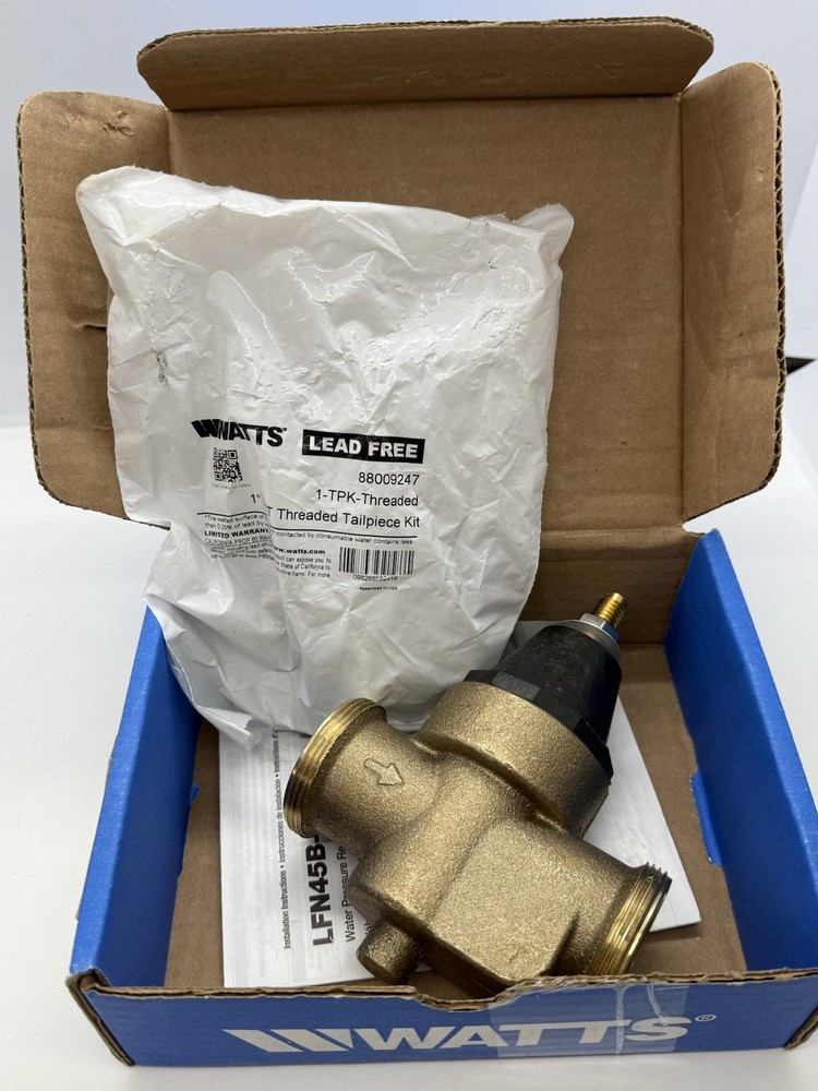 Watts 1" LFN45BM1-U Lead Free Cast Copper Water Pressure Reducing Valve
