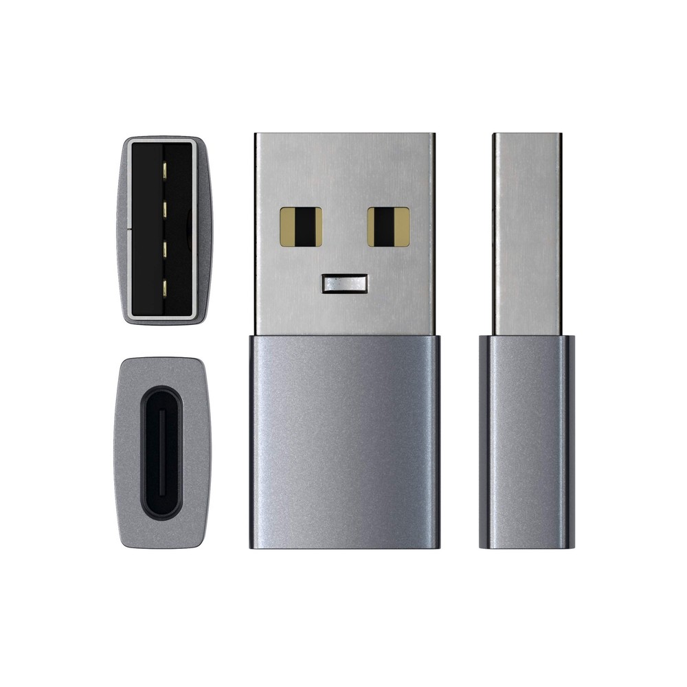Satechi USB-A to USB-C Adapter, High-Speed USB Adapter Space Gray