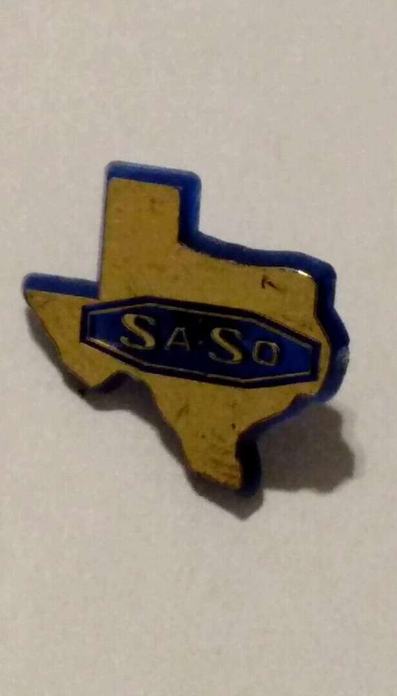 SA-SO Texas State Small Plastic Lapel Pin