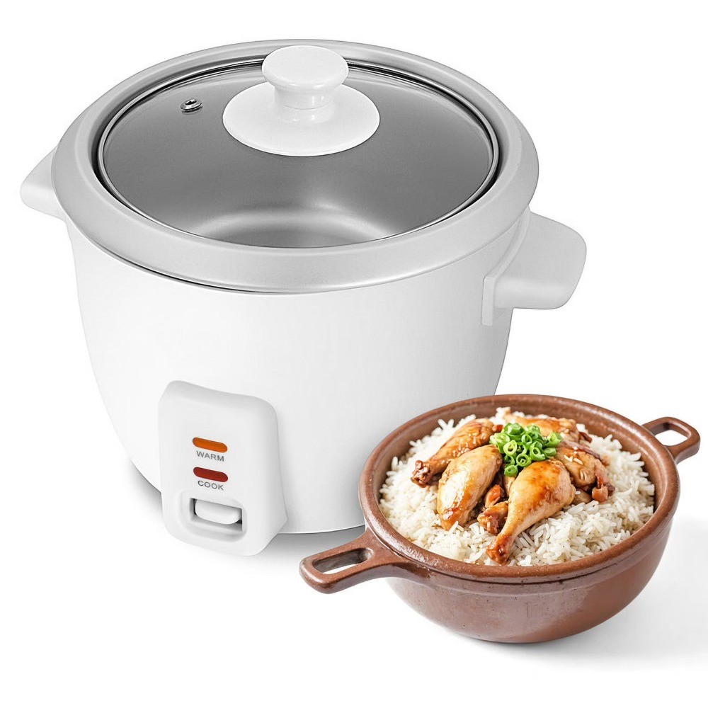 ERC350 6 Cup Rice Cooker with Glass Lid