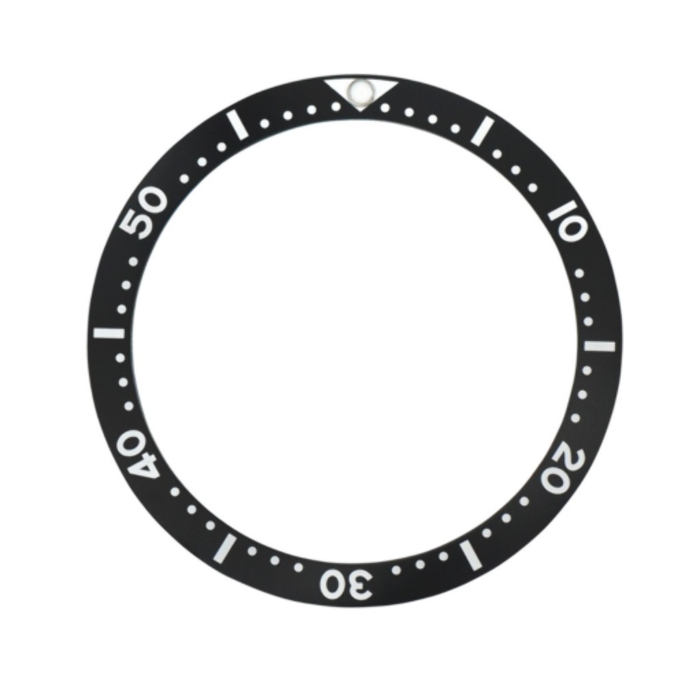 REPLACEMENT FLAT BLACK CERAMIC BEZEL INSERT FOR WATCH 38MM X 31.50MM