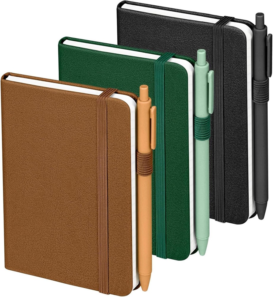 OMEYA Lined Pocket Notebook Journal: 3 Pack Small Notebooks for Note Taking, A6