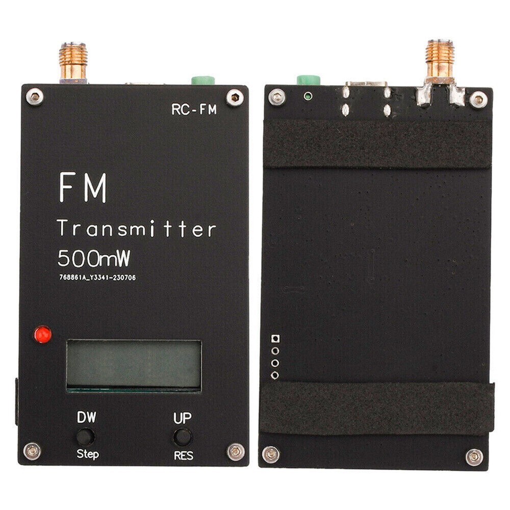 High performance Stereo Transmitter for FM Broadcasts 500mW Output LCD Display