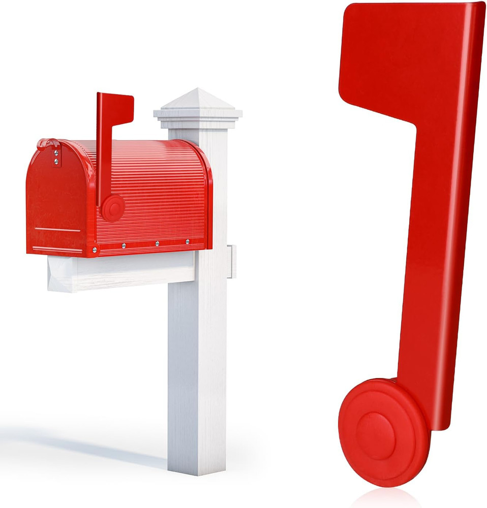 Mailbox Replacement Flag Kit Mailbox Red Flag Holder Professional Mailbox...