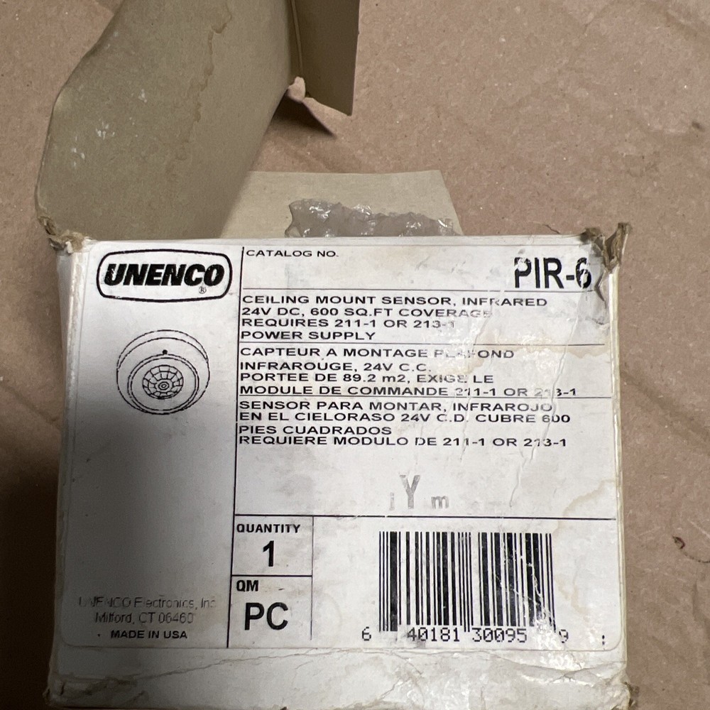 PIR -6 Ceiling Mount motion Sensor 24 VDC