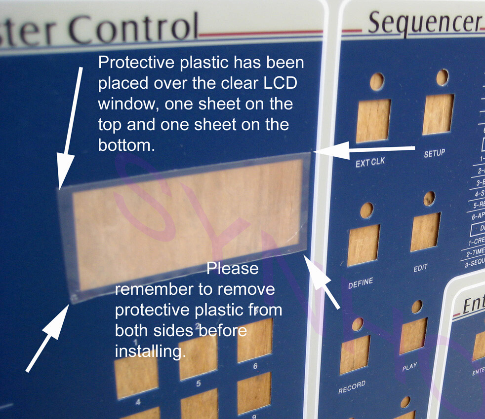 WORLD'S FIRST E-mu Emulator II+ Replacement Main Control Panel Overlay MINT+NEW