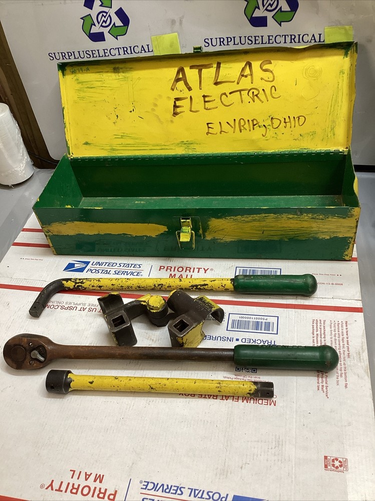 Greenlee 796 Ratchet Cable Wire Bender  Set COMPLETE ED4U #4079-A