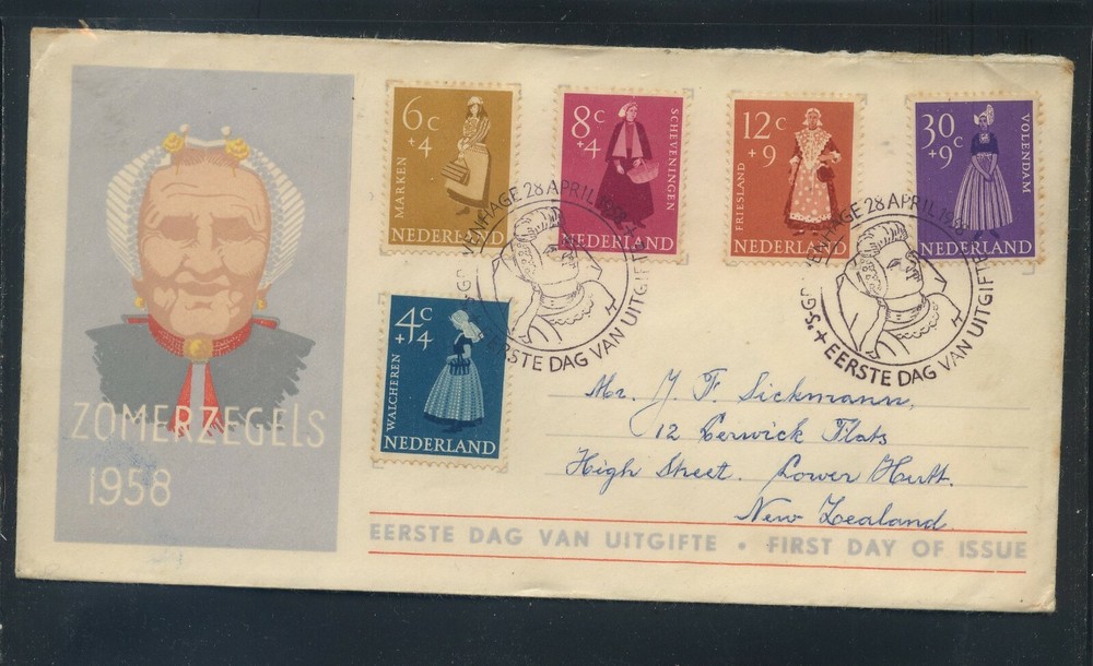 Netherlands  B321-25  cachet  first day cover