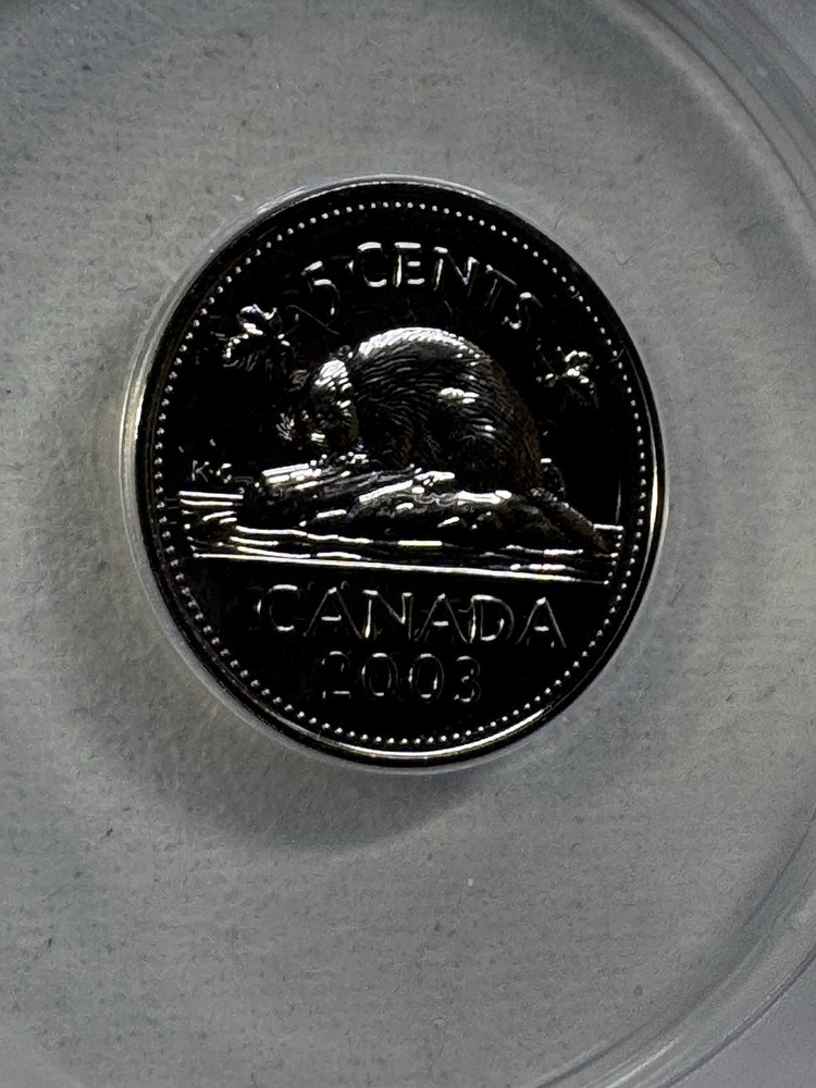 2003-P Canada 5 Cents Graded MS 68 by ANACS