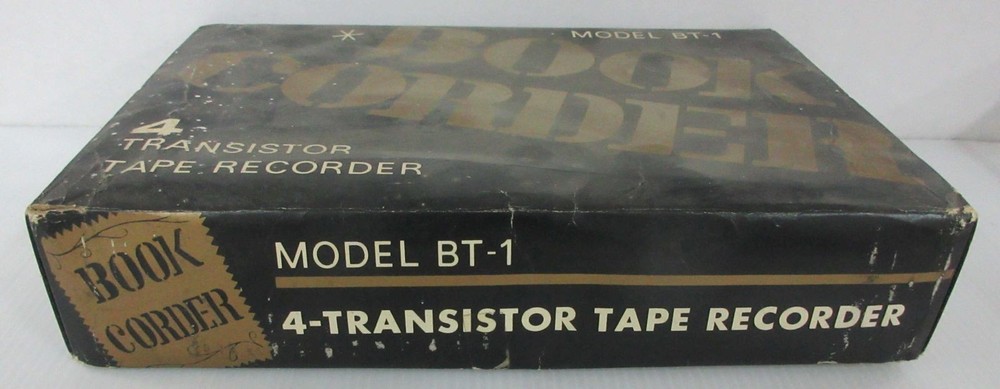 Model BT-1 Book Corder Parrot 4 Transistor Tape Recorder - with box