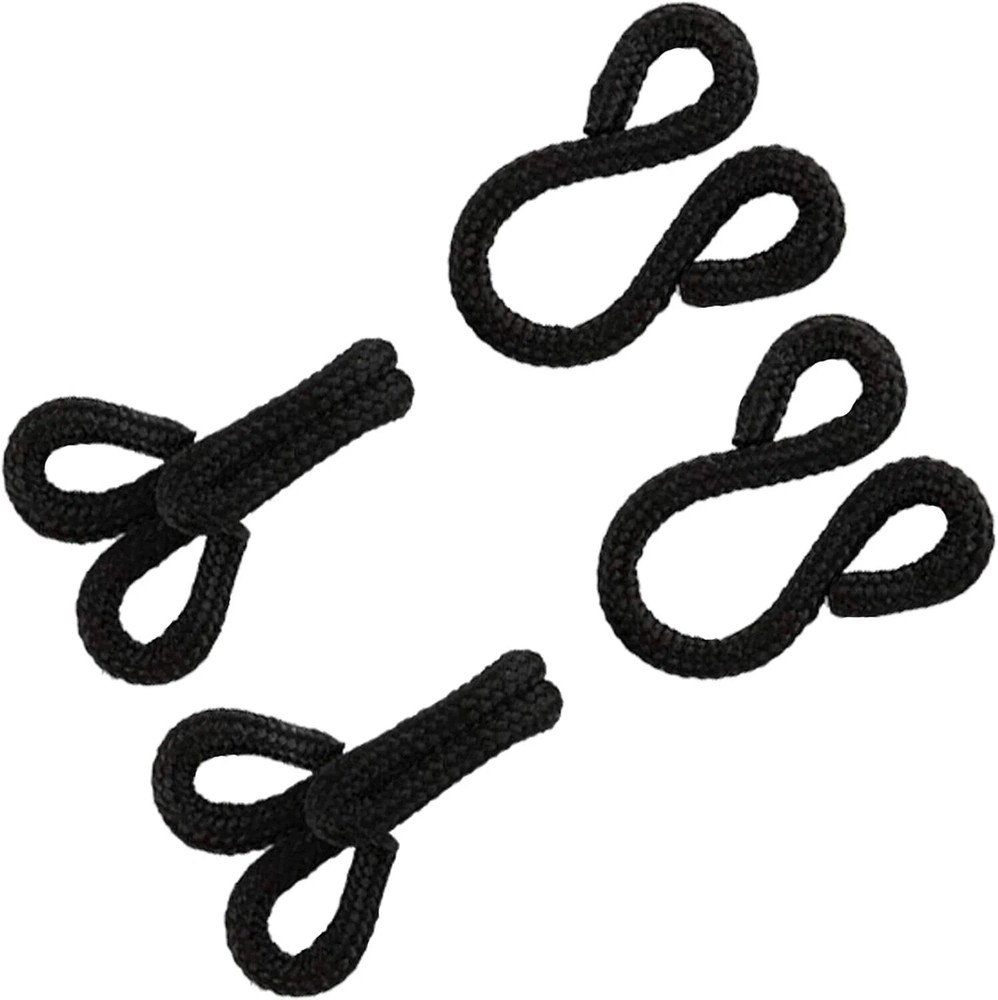 Black Covered Hooks & Eye Sewing Closure for Fur Coat Jackets Sewing Hooks fo...