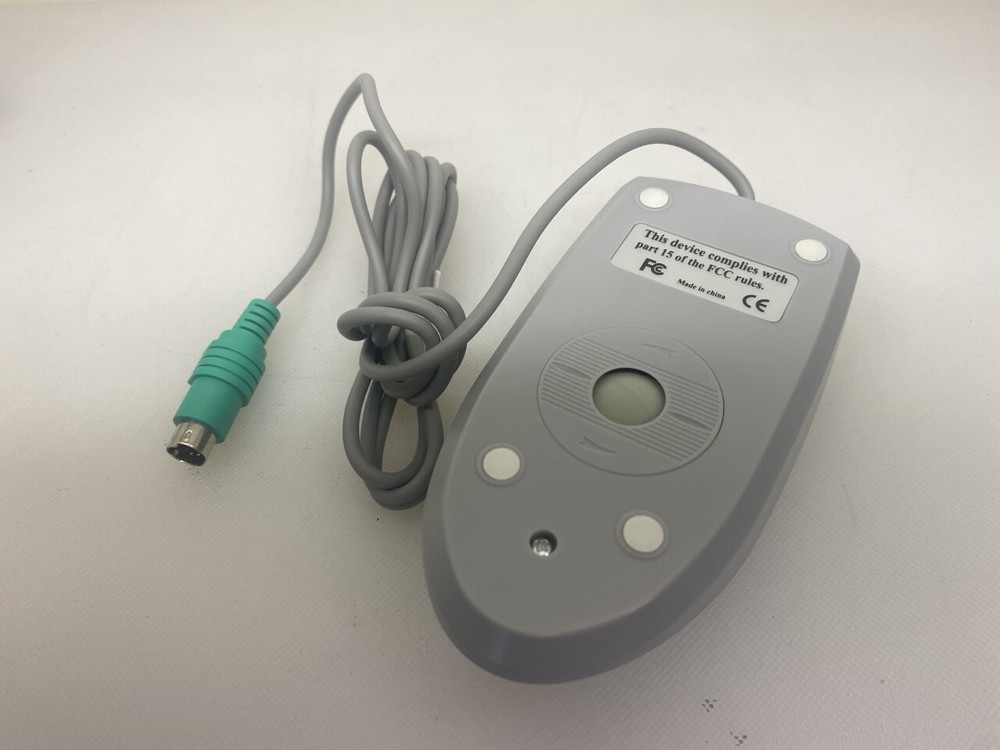 NEW VINTAGE 3-BUTTON PS2 MECHANICAL MOUSE (Non-Optical)