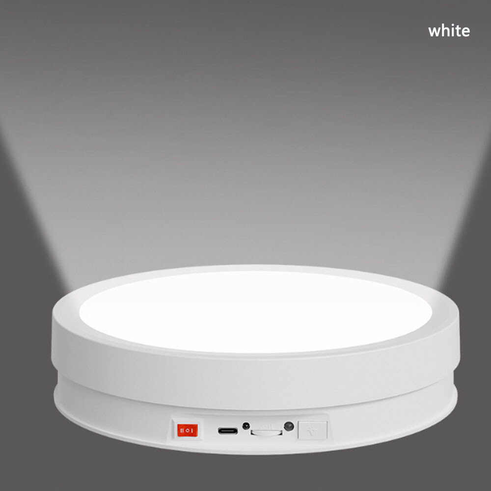 LED Illuminated Motorized Turntable Remote Control Automatic Shooting Visualizer