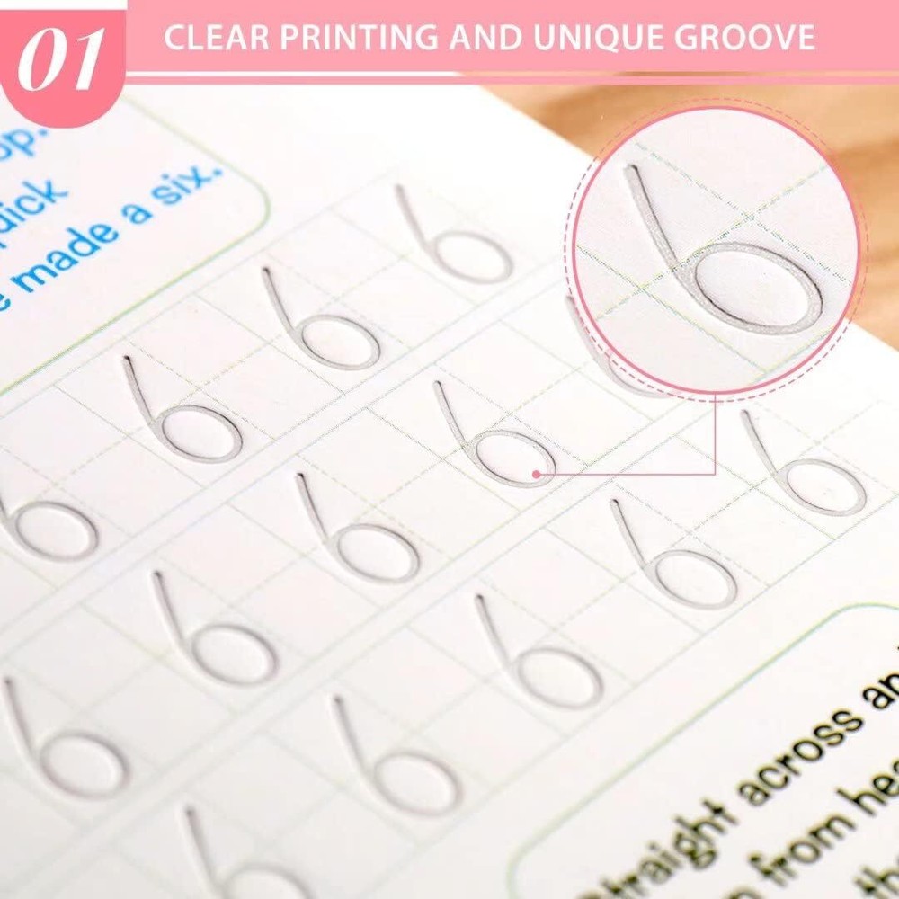 Sank Magic Practice Copybook for Kids - The Print Handwiriting Workbook-Reusable