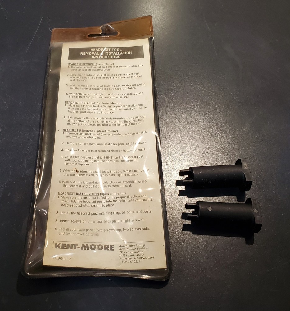 KENT-MOORE J-39641 HEADREST REMOVAL TOOL SET