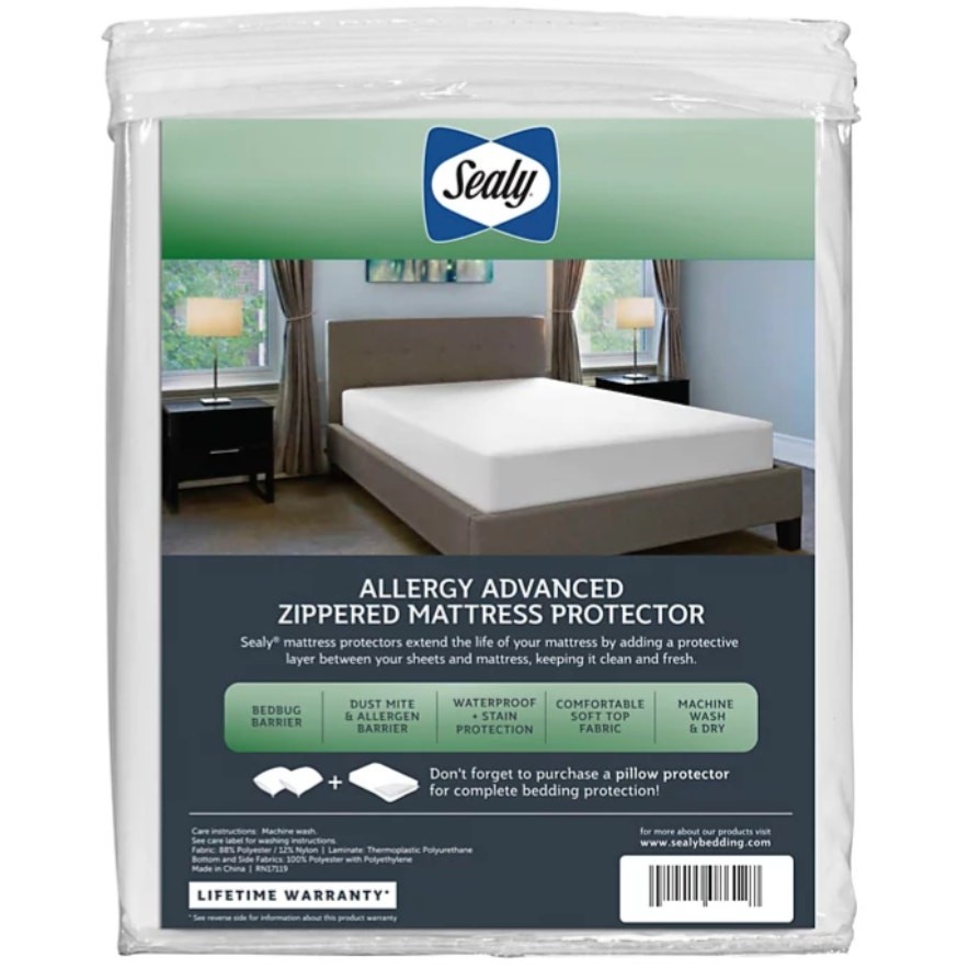 Sealy Allergy Advanced Mattress Protector, Full