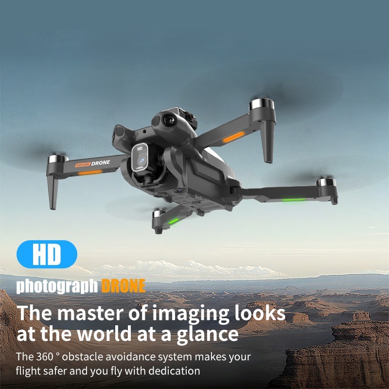 CS-25 Brushless Fold Drone, 360° Obstacle Avoidance RC Drone with Headless Mode