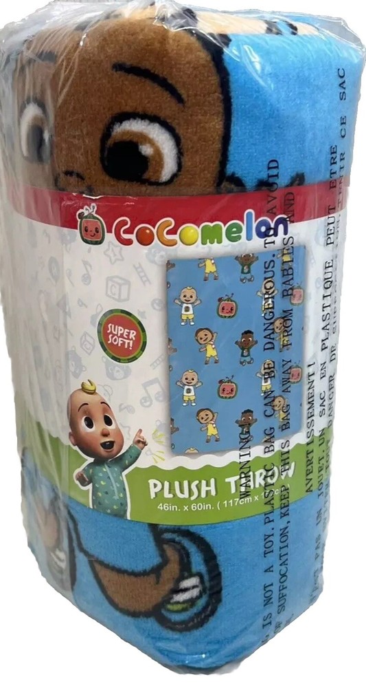 Cocomelon Super Soft Plush Throw 46" x 60" Retails @ $25