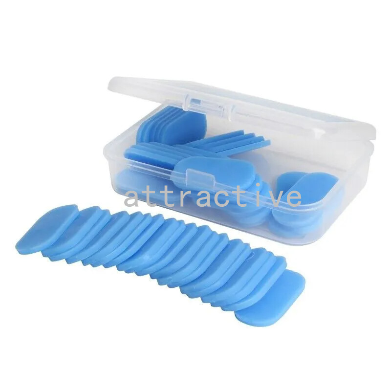 50Pcs/Box Dental Blue Temp Tabs Thermoplastic Impression Quick Bite Registration