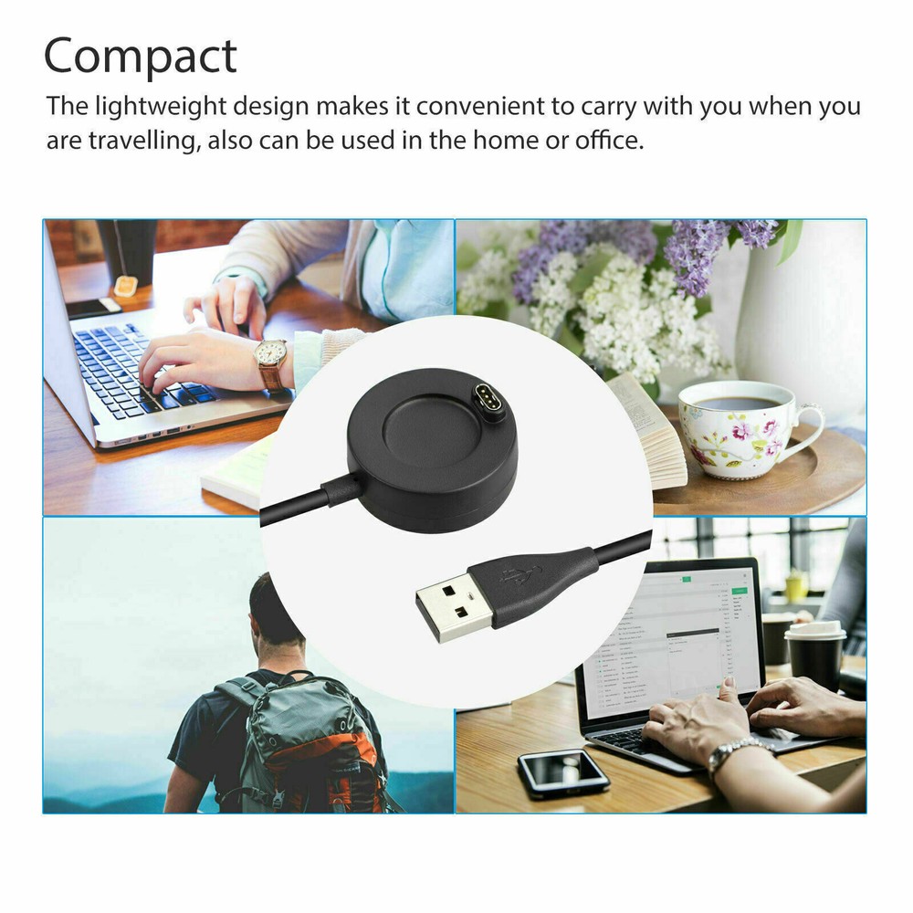 For Garmin Instinct / D2 Delta / Charlie & solar Charger Charging Dock Cable