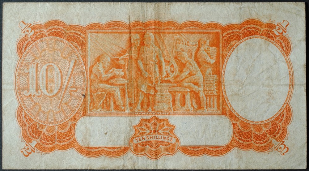 Australia P25b 10 Shillings Fine+