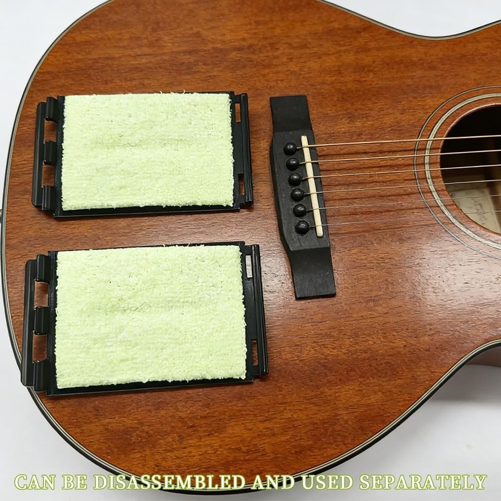 3 Pack Guitar String Cleaner Scrubber, Clean Fretboard Cloth Tool Scrubber Fo...