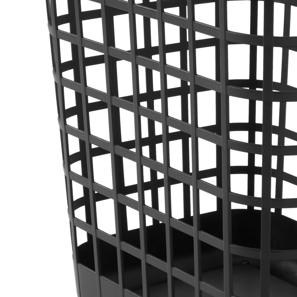 Mainstays 2.6 Bushel Rolling Hamper Black