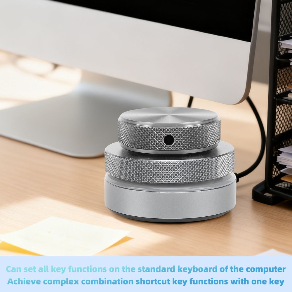 Bluetooth Volume Control Knob With RGB Light For Tablet PC New