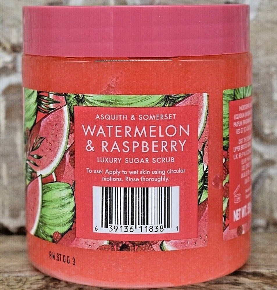 ASQUITH & SOMERSET Watermelon & Raspberry Luxury Sugar Scrub SEALED