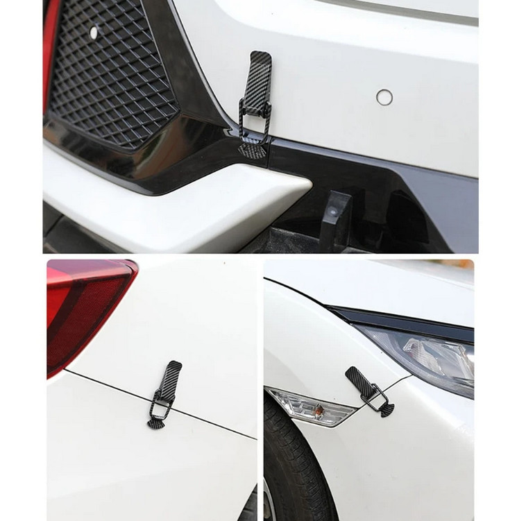 Car Quick Release Bumper Latch Push Button Trunks Bumper Lock Clips Kit 2Pcs