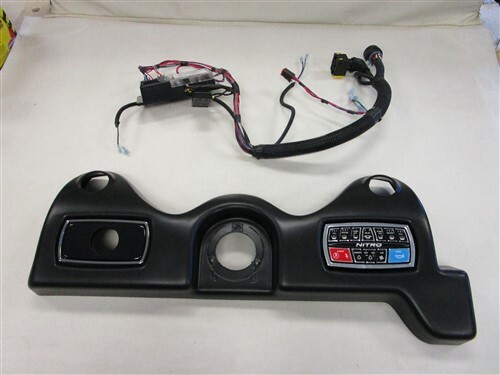 TRACKER NITRO Z21 DASH PANEL W/ TOUCHPAD SWITCH PANEL & FUSE BLOCK BLACK BOAT