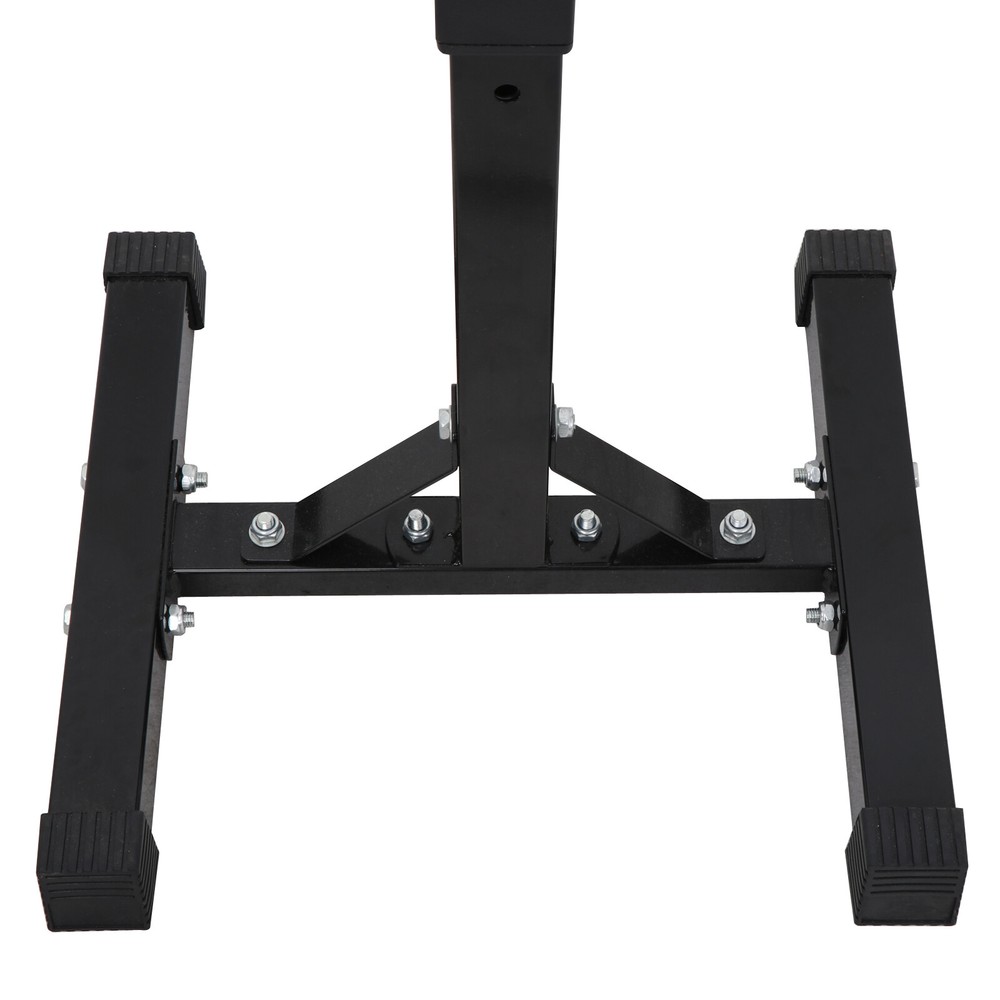 2PCS Squat Rack Adjustable 40"-66" Dumbbell Barbell Rack Bench Stand Max 550Lbs