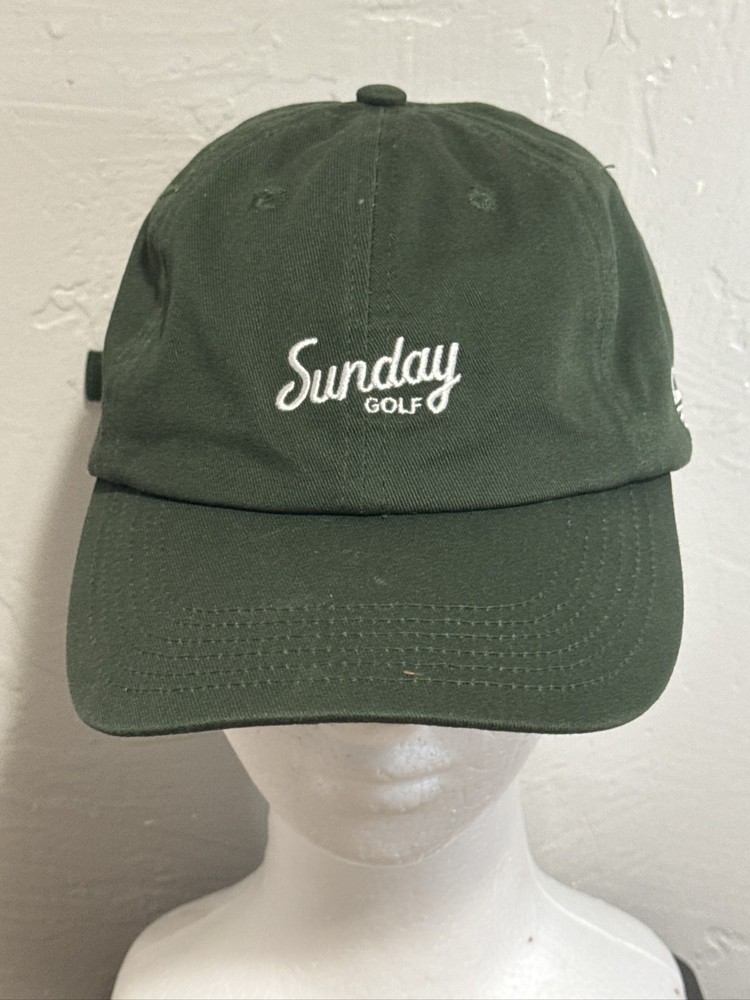 Sunday Golf Fore The Weekend Hat Cap Adjustable Strapback Green