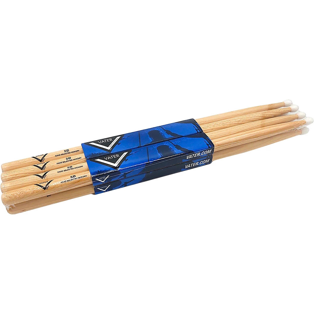 Vater Hickory Drum Stick Pre-pack Nylon 5B