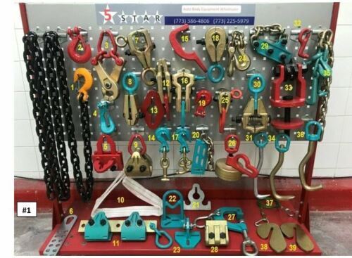 SET#1 39 PIECE HEAVY DUTY AUTOBODY FRAMEMACHINE PULLING TOOLS & CLAMPS MEGA PACK
