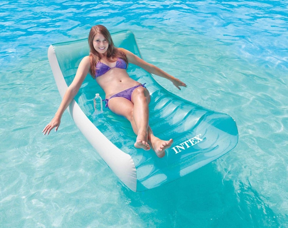 Intex - Rockin' Pool Lounger 8", White (1-pack)