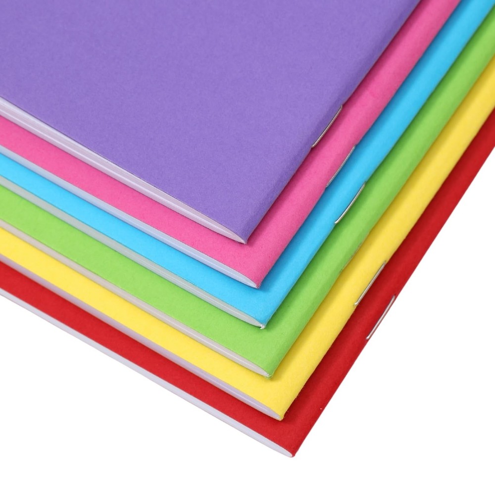 6 Pack Blank Books for Write Stories, Mini Notebooks Bulk Small Unlined Journ...