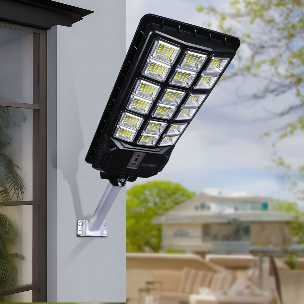 200000000LM Solar Street Lights Outdoor with Motion Sensor, Remote Control, Pole