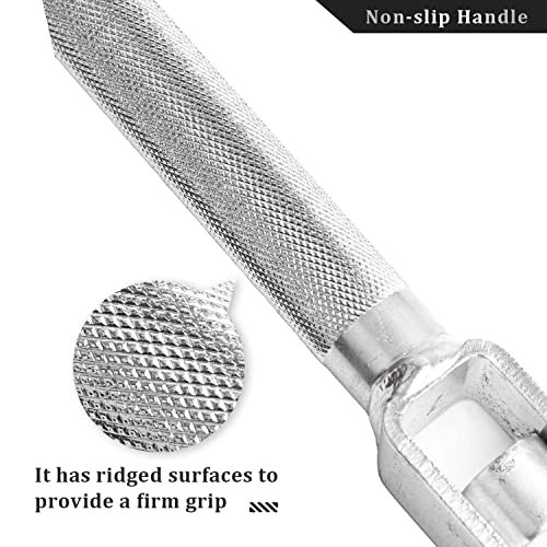 Winch Bar Combination Winch Bars with Square Head for Flatbed 1 Pack Silver